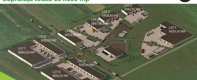 Anunț de participare la licitația publică  privind concesionarea prin licitație publică a unor parcele de teren proprietate privată a Județului Maramureș din cadrul Parcului de Specializare Inteligentă Șomcuta Mare