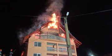 Incendiu la o casă de locuit din Borșa