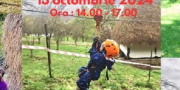 Aventură cu obstacole pentru copii. Tiroliană la Muzeul Satului