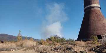Incendiu în Baia Mare, în zona Cuprom – foto