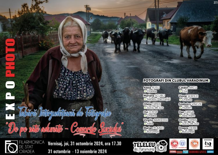 Fotografii din tabăra „De pe sate adunate – comorile Suciului”, expuse la Varadinum Indoor Gallery. În tabăra din Maramureș au participat 12 artişti fotografi