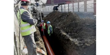 Lucrări de modernizare la rețeaua de apă și de canalizare pe strada 61 din Tăuții Măgherăuș