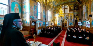 Sinaxa Monahală cu stareții, starețele, egumenii și duhovnicii mănăstirilor și schiturilor are loc la Mănăstirea „Nașterea Maicii Domnului” Ruoaia