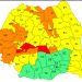 ANM a emis mai multe alerte meteo, pentru aproape toată țara