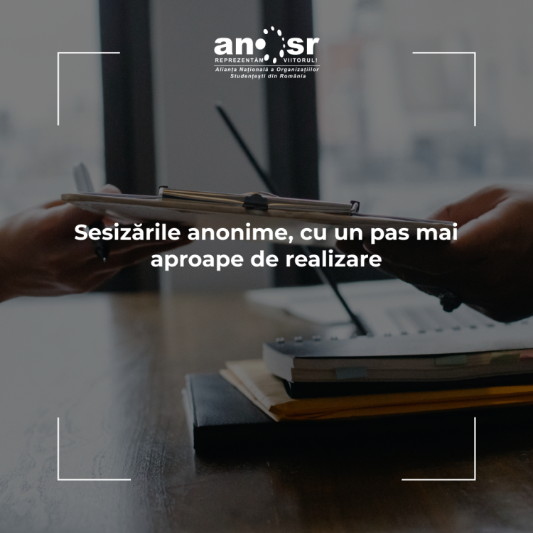 Sesizările anonime, cu un pas mai aproape de realizare