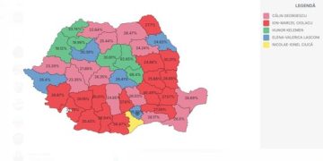 Călin Georgescu, pe primul loc în 13 judeţe şi în diaspora, Lasconi, câştigătoare în 5 judeţe şi în Bucureşti