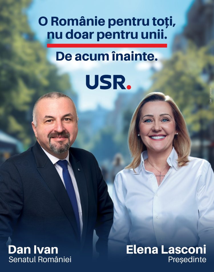 Dan Ivan, senator USR: „Elena Lasconi nu doar că este o femeie cu o viziune clară pentru viitorul acestei țări, dar este și un exemplu de onestitate, curaj și determinare”