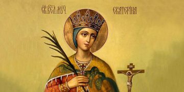 25 noiembrie, pomenirea sfintei mari mucenițe Ecaterina. Sărbătoare cu cruce neagră