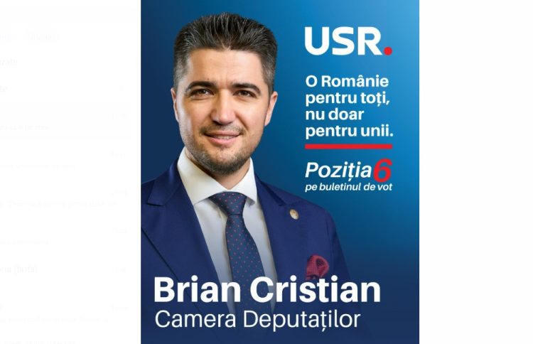 Date oficiale: deputatul USR Brian Cristian este cel mai activ parlamentar maramureșean și printre cei mai implicați la nivel național