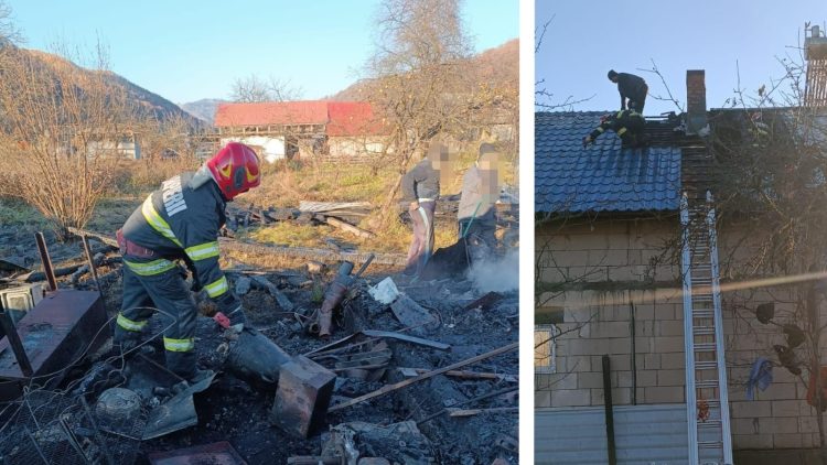 Incendiu în Groșii Țiblesului