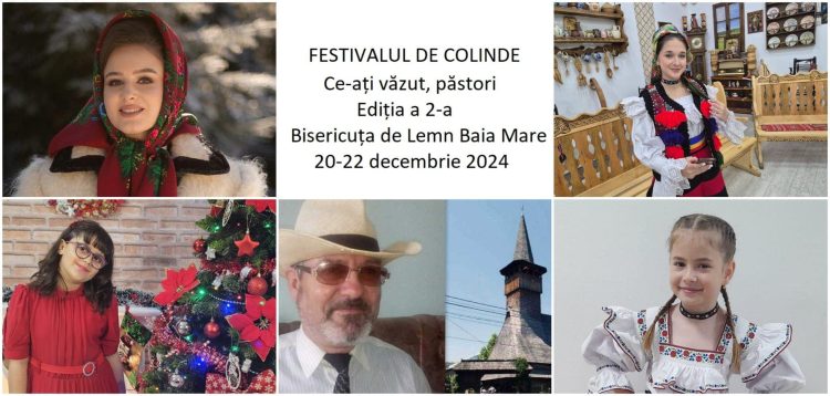 „Ce-ați văzut, păstori”: Colindele răsună la Bisericuța de Lemn din centrul municipiului Baia Mare; Lista cu artistele talentate care cântă de Crăciun