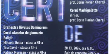 Concert de Crăciun la Colegiul de Arte din Baia Mare