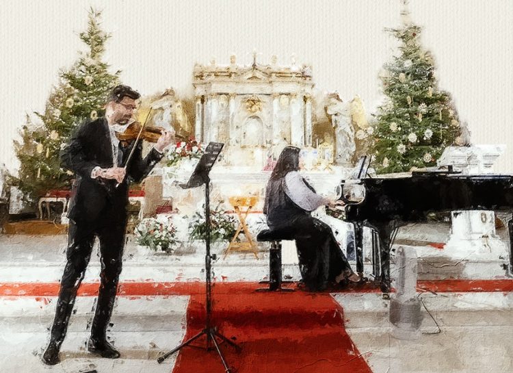 Stradivarius în lumina Anului Nou, la Biserica romano-catolică „Sfânta Treime”