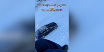 Cu BMW-ul pe pârtia olimpică din Borșa…