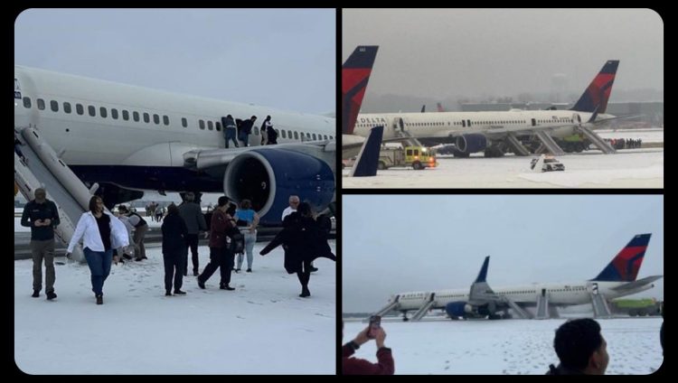 APROAPE DE O TRAGEDIE: Motorul unui Boeing 757 a cedat la decolare