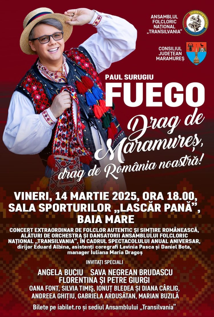 Ansamblul „Transilvania” vă invită la un festival de folclor și artă, în cadrul evenimentului „Aniversar”