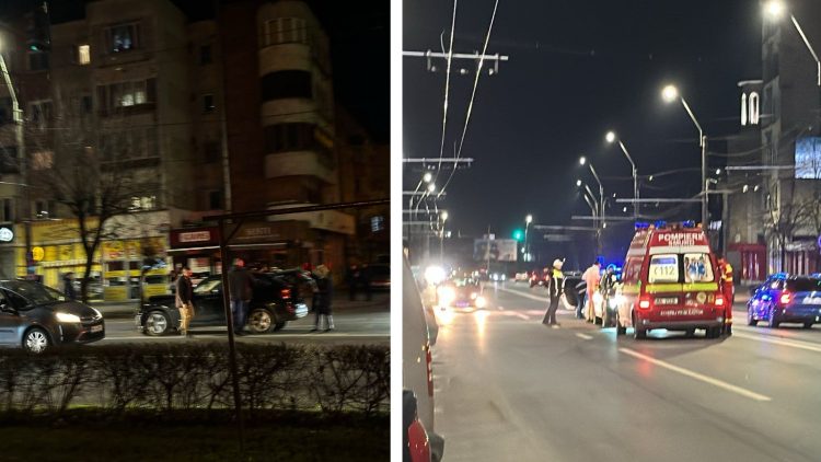 Accident pe Bulevardul Traian! Trafic aglomerat în zonă. FOTO