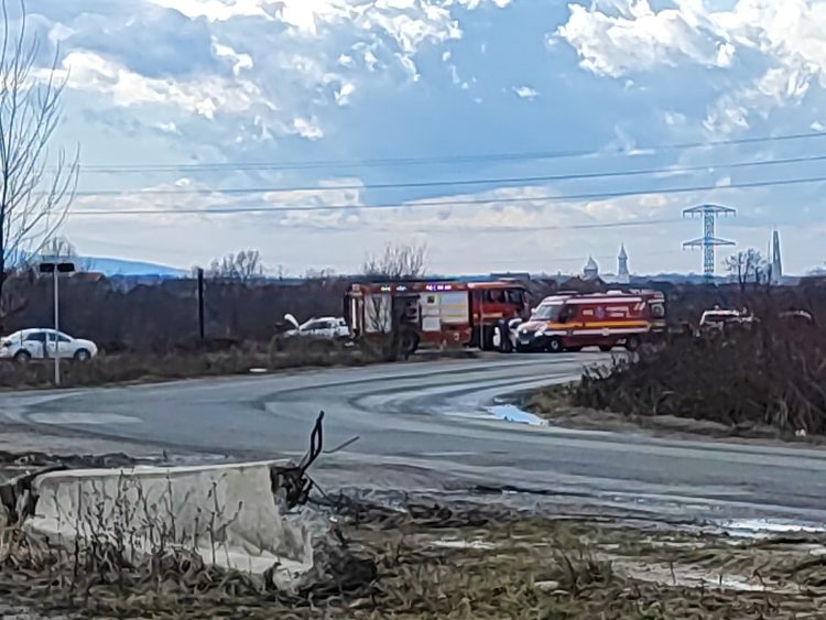 Accident rutier pe strada Europa – foto