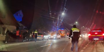 FOTO: Accident mortal la Tăuții de Sus, în timpul unei traversări neregulamentare
