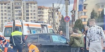 Accident în Sighetu Marmației! Un motociclist a fost lovit de o mașină!