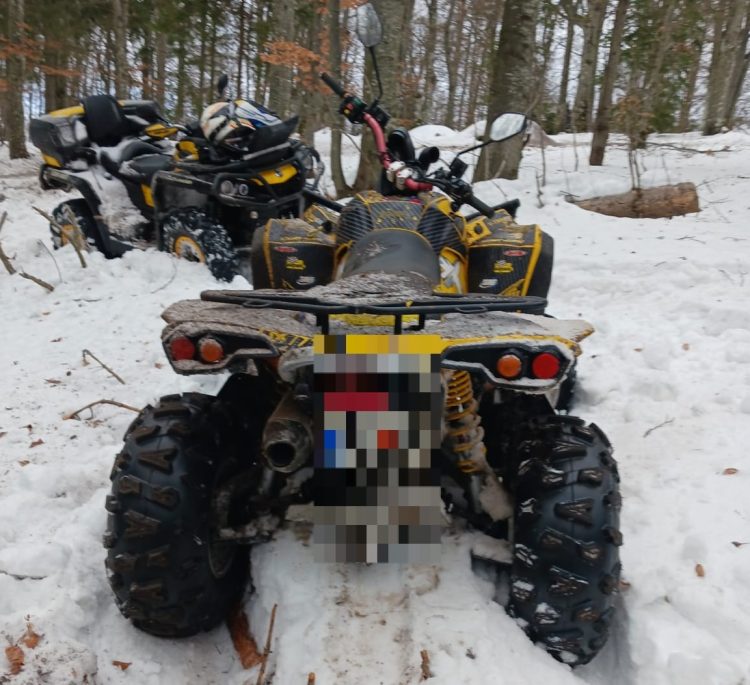 Activitate ilegală de tip off-road la Cavnic. Au intervenit jandarmii montani