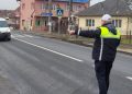 Serviciul Rutier, acţionat pe DN1C, în apropierea unei unităţi de învăţământ din Lăpuşel