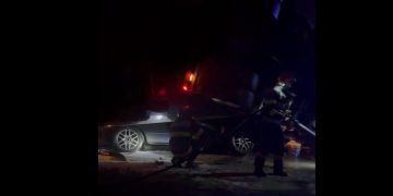 Accident straniu în Șieu! Un autotren s-a răsturnat peste un autoturism aflat în mers