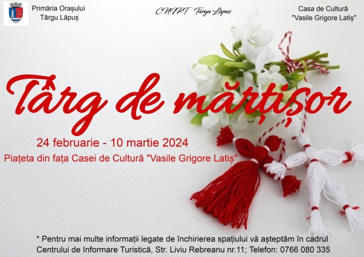 Târgul de Mărțișor revine în Târgu Lăpuș