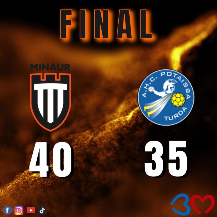 Minaur tineret învinge Potaissa tineret. Încheiem weekendul cu o victorie în Campionatul Național de Tineret