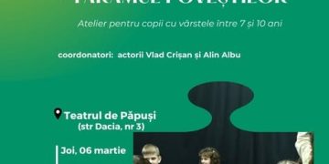Tărâmul Poveștilor, un atelier de teatru pentru copii, la Teatrul de Păpuși