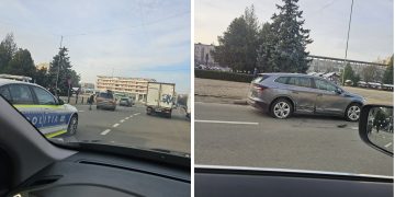 Accident în Baia Mare, pe str. Gheorghe Șincai, zona Piața Revoluției – foto