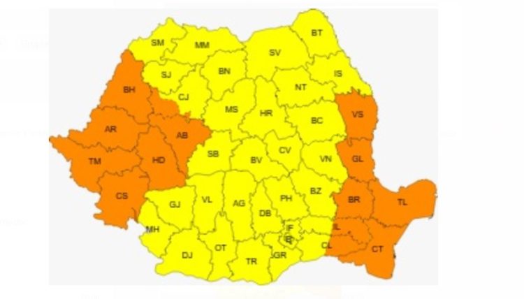 COD GALBEN de vânt și vijelii în Maramureș în următoarele ore