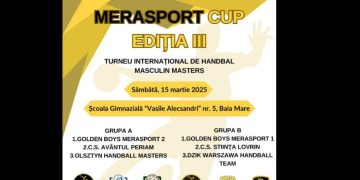 Baia Mare găzduiește turneul internațional de handbal masculin Masters „Golden Boys Merasport Cup” 2025