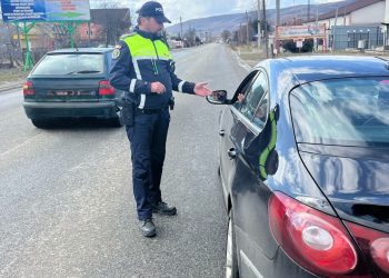 Acțiune a polițiștilor pentru combaterea vitezei excesive la Ocna Șugatag