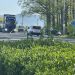 Accident rutier la „intersecția morții” din Hideaga: un autoturism proiectat în șanț, trafic îngreunat