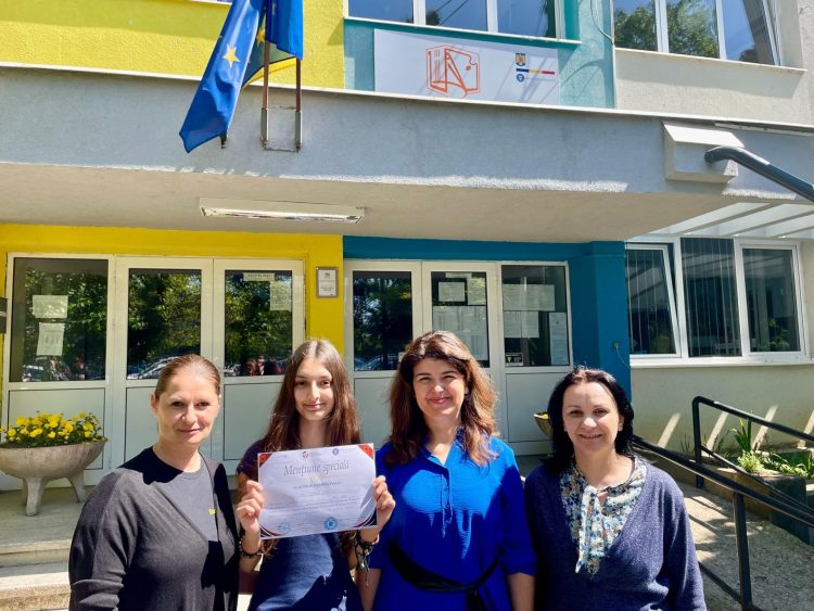 Indrecan Carla Daniela, elevă a Colegiului de Arte, a obținut Mențiune specială la Olimpiada Națională de Limba Franceză