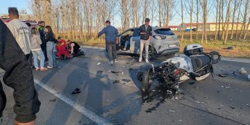 Impact violent la Clubul Văcarilor – foto