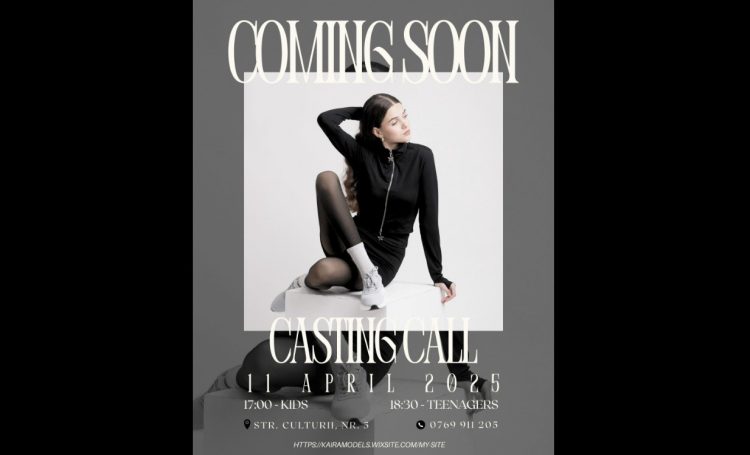 Kaira Models organizează casting pentru copii și adolescenți