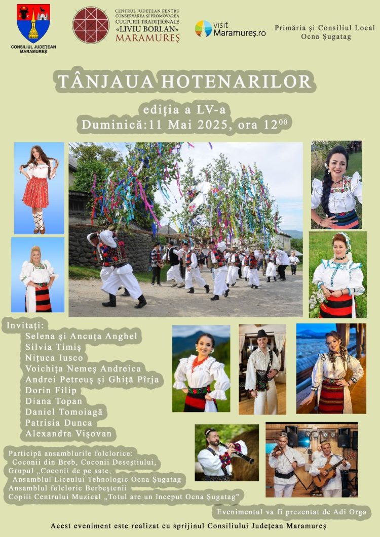 Tradiția continuă: „Tânjaua Hotenarilor”, ediția a 55-a, are loc duminică, 11 mai 2025