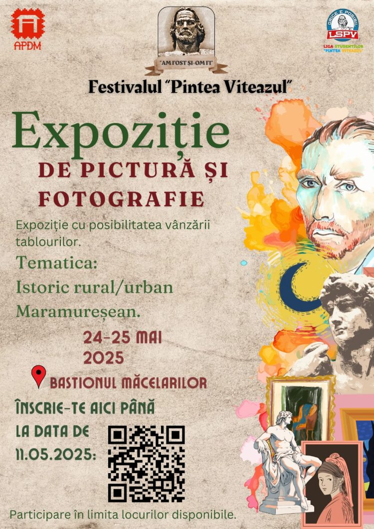 Expoziție de pictură și fotografie la Bastionul Măcelarilor, în cadrul Festivalului „Pintea Viteazul”