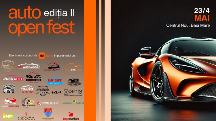Auto Open Fest revine în Baia Mare cu o experiență spectaculoasă pentru întreaga familie