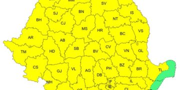 ANM a emis COD GALBEN de ploi pentru tot weekend-ul