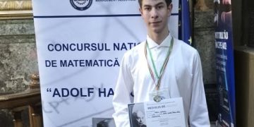 Manu Dragoș Alexandru, elev la Liceul Teoretic „Petru Rareș” din Târgu Lăpuș, a obținut argint la Concursul de Matematică Aplicată de la Iași