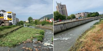 Lucrări de întreținere pe râul Săsar