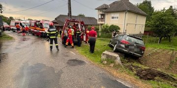 Accident rutier produs în localitatea Șindresti, iesire spre Bontăieni.