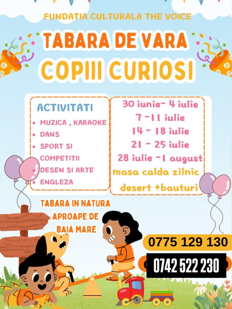 Tabăra de vară „Creștem prin artă și joacă” – un univers de culoare, joc și dezvoltare pentru copii