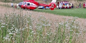 Accident grav la Bârsana: un tânăr, în stare critică după un accident cu scuterul