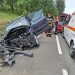O fetiță de 10 ani și o femeie, moarte într-un cumplit accident. Mașina s-a izbit de un cap de pod