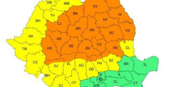 COD GALBEN de vijelii, averse și grindină în Maramureș în următoarele ore