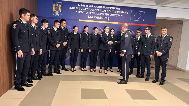 15 polițiști se alătură structurilor de poliție de la IPJ Maramureș pentru a lucra în stradă, în slujba comunității